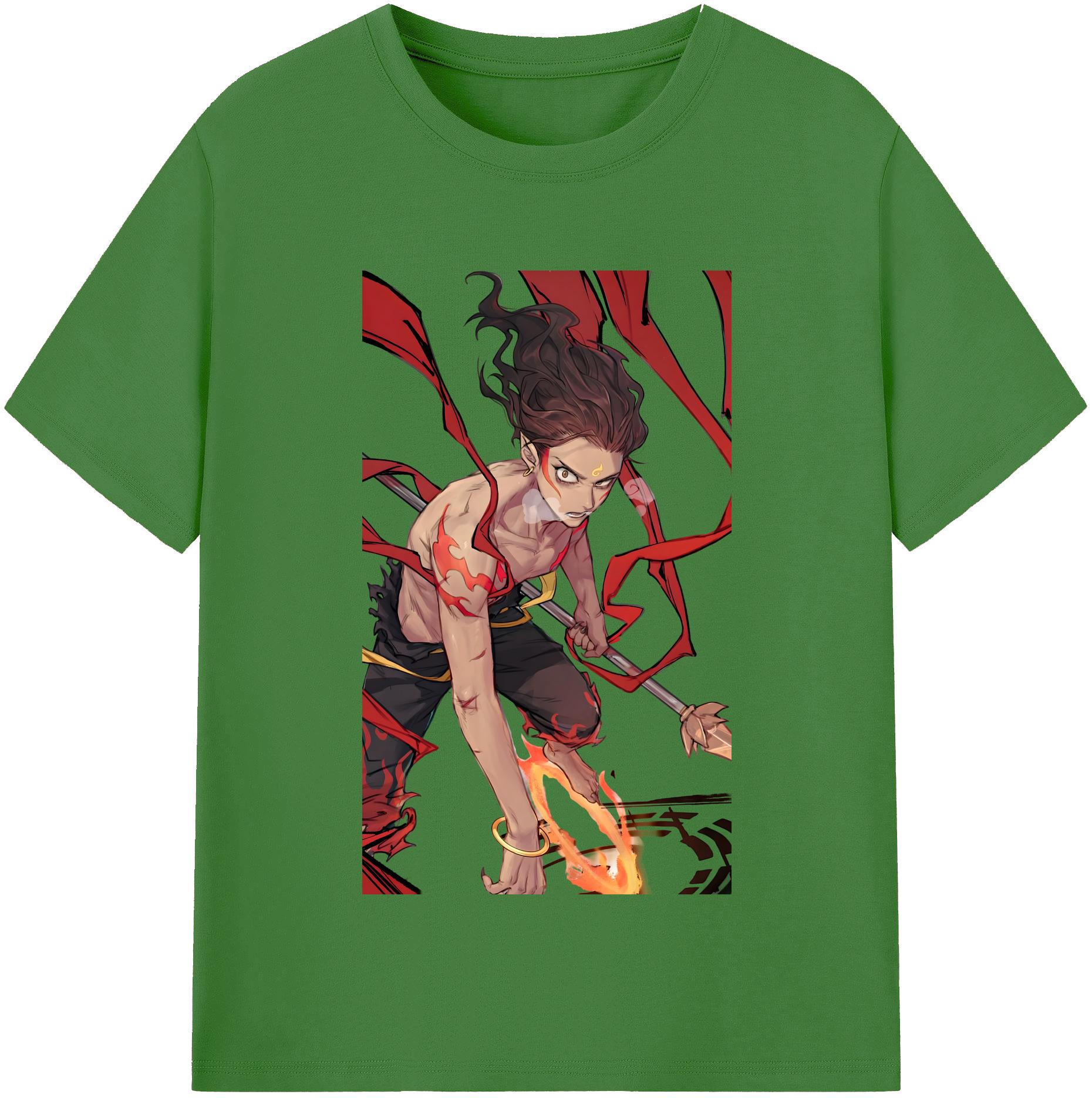 （画像用） Ne Zha 2 ナタ 魔童の大暴れ レディースカジュアルプリントTシャツ（綿100％）